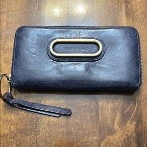 See by Chloé Navy Leather Wallet